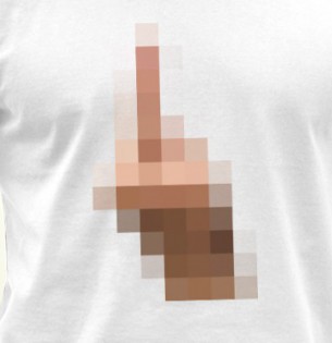 Tričko Cenzurovaný prostředník