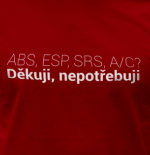 Tričko ABS ESP SRS A/C?