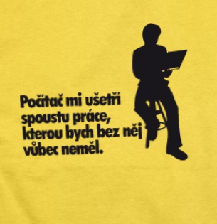 Tričko Počítač šetří práci