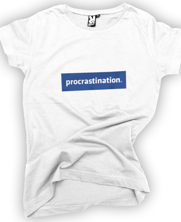 Procrastination tričko s potiskem