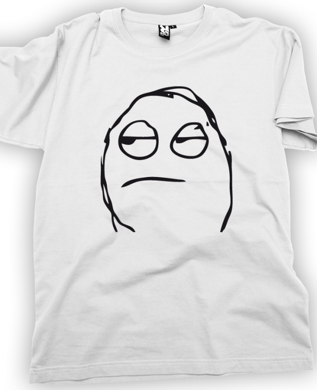 Rage guy dude - meme tričko