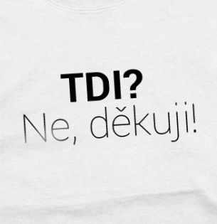 Tričko AKCE - pánské L TDI? Ne děkuji!	