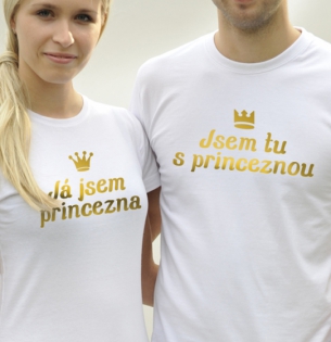 Tričko Jsem tu s princeznou