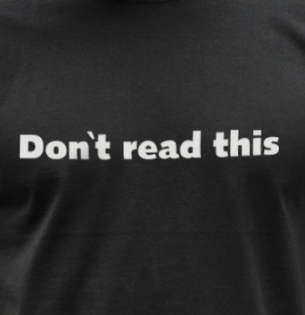 Don´t read this