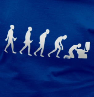 Evolution - toilet - tričko