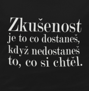 Zkušenost - tričko