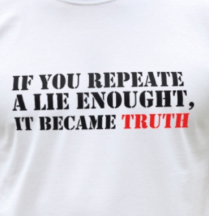 If you repeat a lie