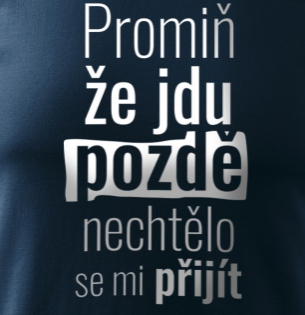 Promiň, že jdu pozdě